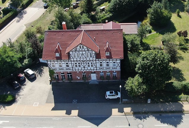 Bild: Das Haus der Familie Juch aus der Vogelperspektive