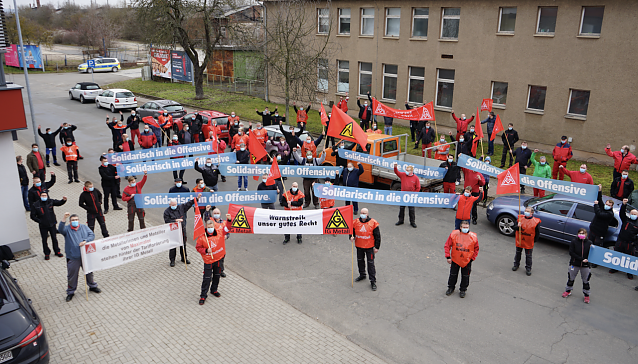 Bild: Warnstreik bei Maximator