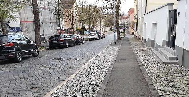 Bild: Blick in die Spiegelstra&szlig;e