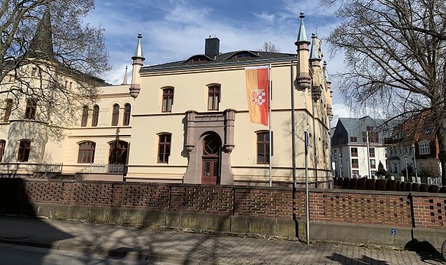 Bild: Das Nordh&auml;user Landratsamt in der Grimmelallee
