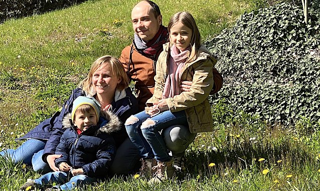 Bild: Familie Bergmann gl&uuml;cklich vereint