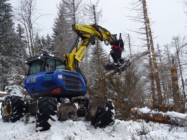 Bild: Schreitbagger im Einsatz