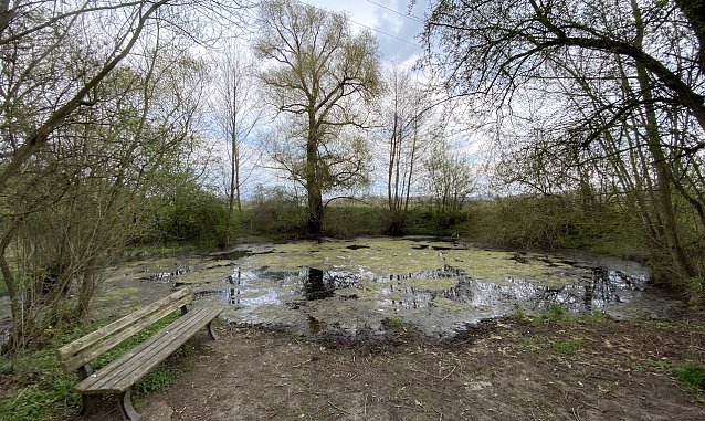 Bild: Auch am Gr8ndlosen Loch in Nordhauen/Salza wird jetzt mit aller Macht Fr&uuml;hling