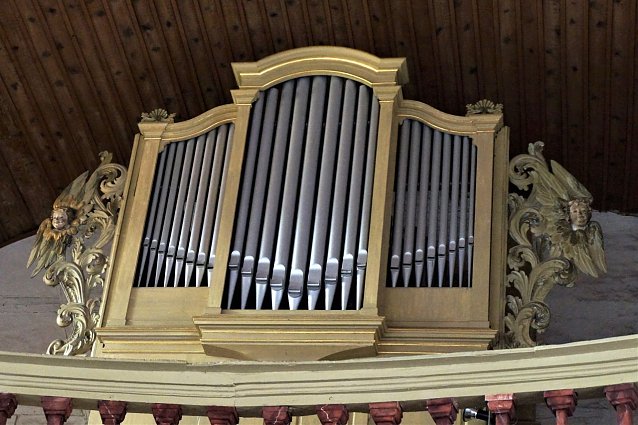 Bild: Prospekt der Ladegast Orgel in Neustadt
