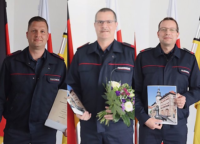 Bild: Bef&ouml;rderungen in der Nordh&auml;user Berufsfeuerwehr