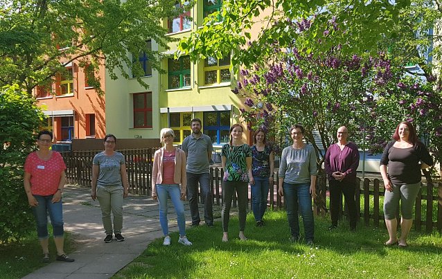 Bild: Das Gr&uuml;ndungsteam des F&ouml;rdervereins "Haus Kunterbunt"
