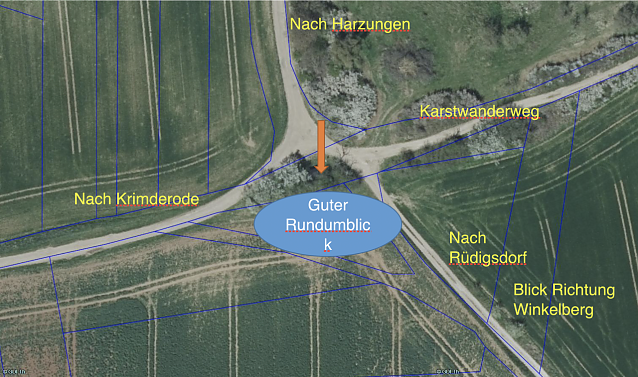 Bild: Lageplan f&uuml;r den Aussichtsturm