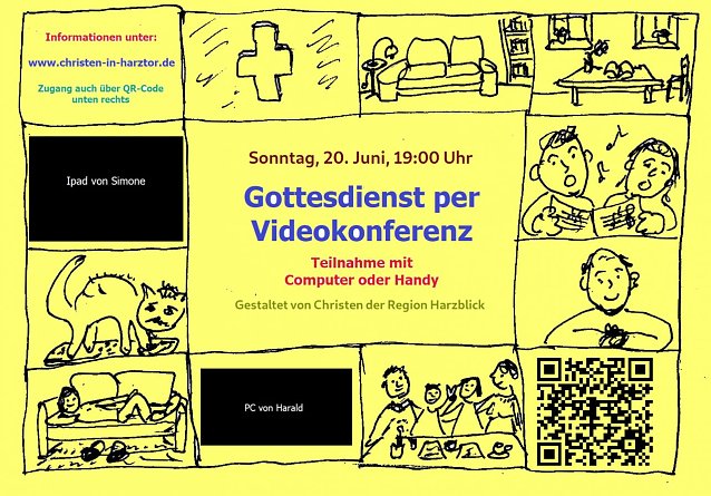 Bild: Gottesdienst per Videochat