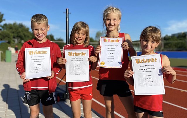 Bild: Erfolgreiche HSG-Athleten in Erfurt
