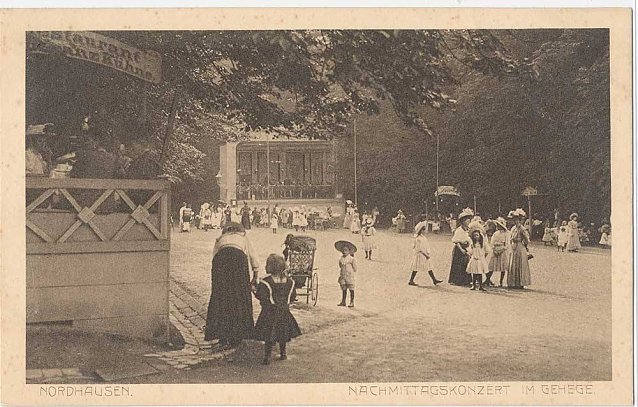 Bild: Konzert im Gehege um 1900