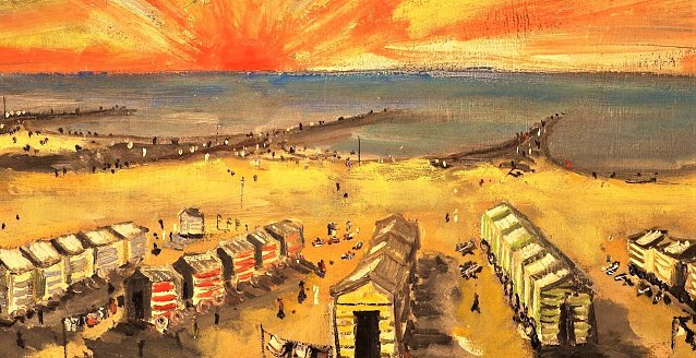 Bild: Friedrich Einhoff (1901-1988), Ostseestrand Ahrenshoop