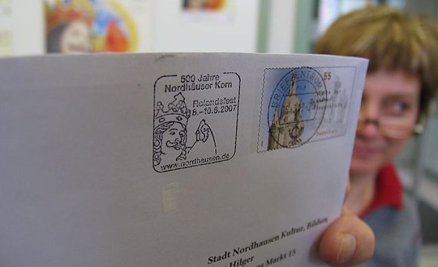 Bild: Werbunng mit Stempel