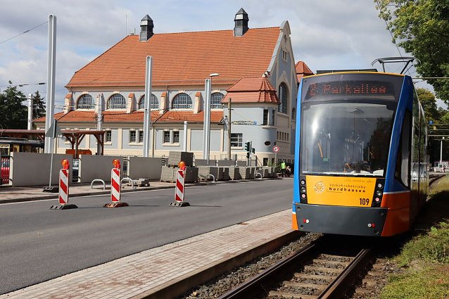 Bild: Die Baustelle in der Grimmelallee wird ab Freitag weiter in Richtung Europakreuzung ziehen