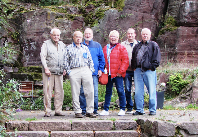 Bild: Die Bergwerk � und Wanderf&uuml;hrergruppe auf ihrem Herbstausflug