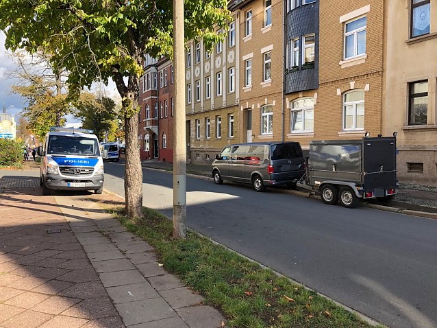 Bild: Die Nordh&auml;user Polizei musste gestern auf die Hilfe von Spezialisten des Landeskriminalamtes zur&uuml;ckgreifen