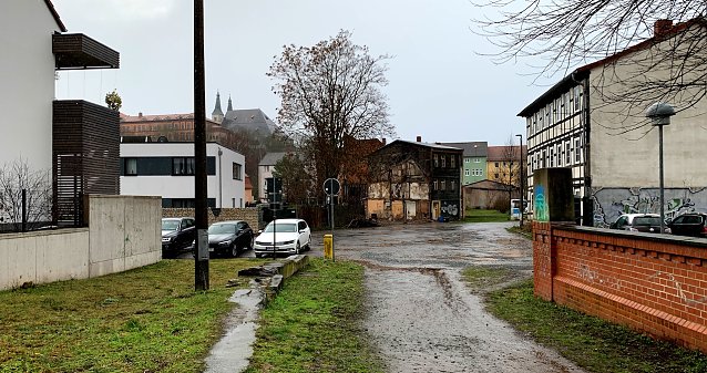 Bild: Rosengasse mit Blick zur Hohensteinerstra&szlig;e
