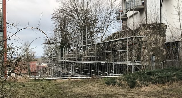 Bild: Stadtmauer hinterm Humboldt-Gymnasium