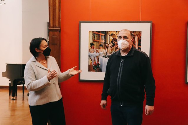 Bild: Finissage im Kunsthaus mit Olaf Martens