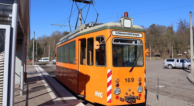 Bild: Schleifwagen in Nordhausen im Einsatz