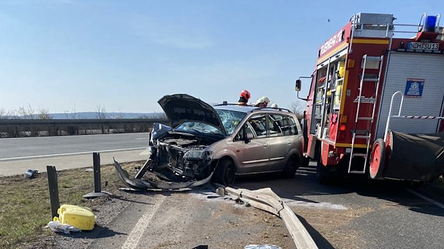 Bild: Schwerer Unfall auf der A38