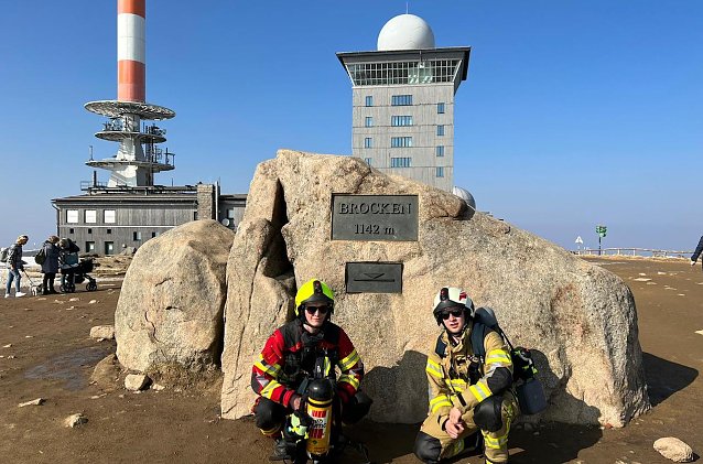 Bild: In voller Montur auf dem Brocken