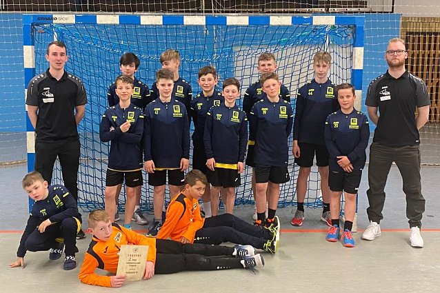 Bild: Die D-Jugend der NSV Handballer hat ihre Feuertaufe bestanden