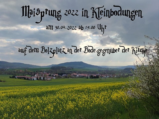 Bild: Kleinbodungen springt in den Mai
