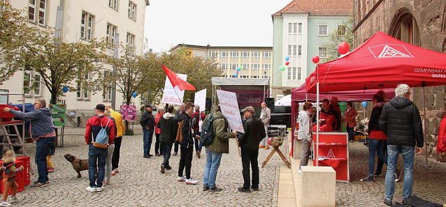 Bild: 1. Mai auf dem Nordh&auml;user Rathausplatz