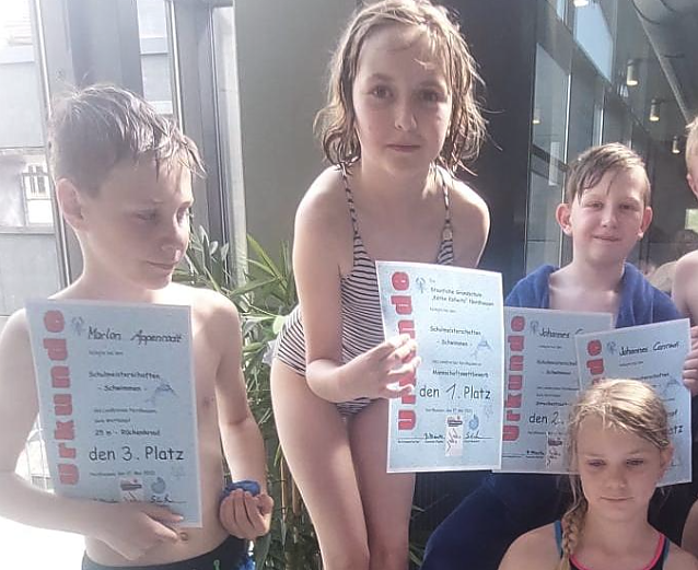 Bild: Schwimmwettkampf der Grundschulen