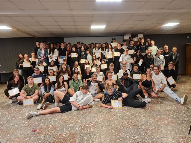 Bild: Die Herder-Gymnasiasten weilten mehrere Tage im bilingualen Sprachcamp bei Berlin