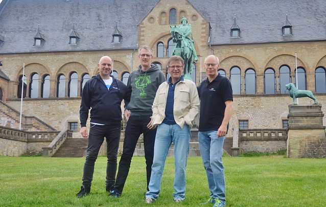 Bild: Bereiten das Mordsharz-Festival vor: Christian Dolle, Christoph Lampert, Roland Lange, Andreas Sack