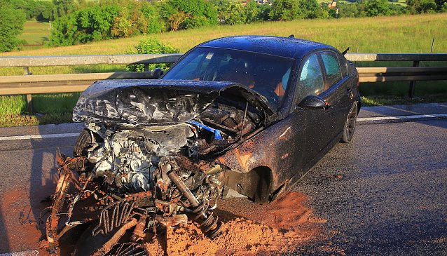 Bild: Ende einer wilden Jagd &uuml;ber die A 38