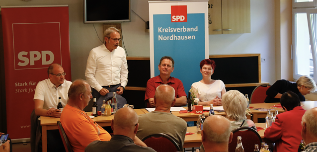 Bild: Im Begegnungszentrum in W&uuml;lfingerode gab sich die SPD gestern Abend k&auml;mpferisch