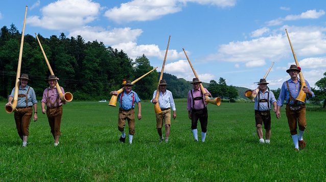 Bild: Unter anderem werden die Alphornbl&auml;ser auf dem Bergmannsfest zeigen, was sie k&ouml;nnen