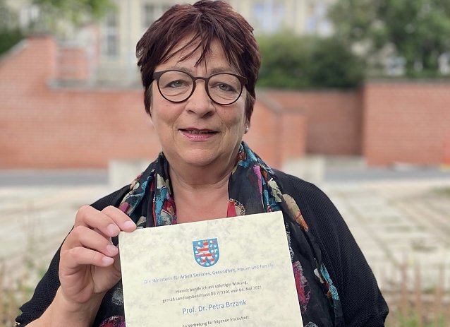 Bild: Frau Prof. Dr. Petra J. Brzank wurde von Ministerin Heike Werner als Mitglied in den Beirat Gewaltschutz berufen.  