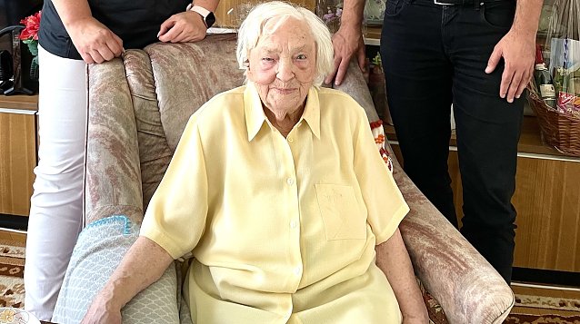 Bild: Gerda John wurde gestern 100 Jahre alt