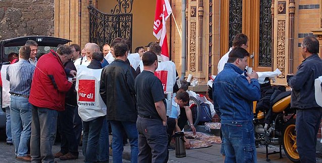 Bild: Warnstreik in Nordhausen