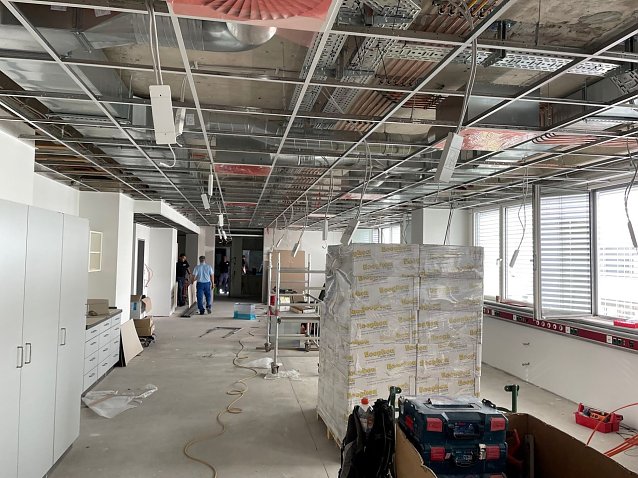 Bild: Die Arbeiten am Hybrid-OP des S&uuml;dharz-Klinikums schreiten voran