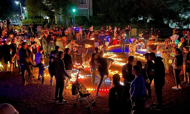 Bild: Das Lichterfest am vergangenen Samstag