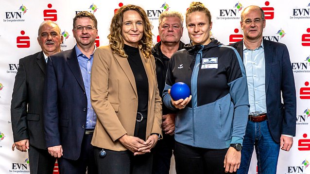 Bild: Werner H&uuml;tcher, Thomas Seeber, Jana Z&ouml;ller, Sven Lang, Sara Gambetta und Matthias Jendricke freuen sich auf das NORDHAUSEN INDOOR