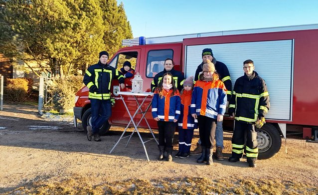 Bild: Das Friedenslicht aus Bethlehem kam heute auch in Steigerthal an