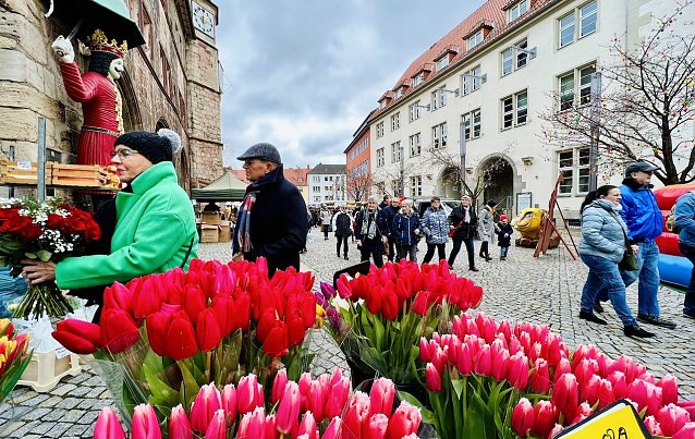 Bild: Bescher auf dem Wurstmarkt am Wochenende