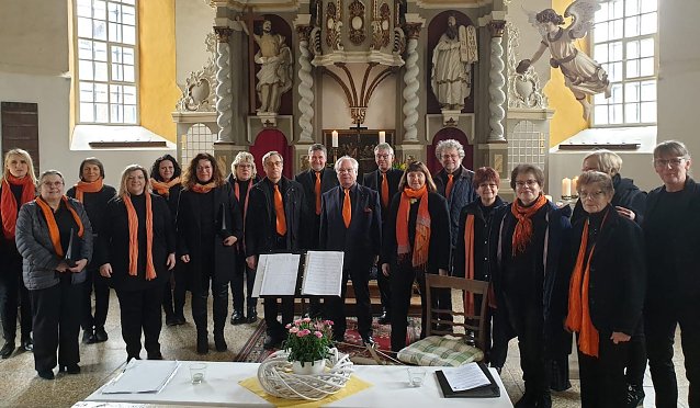 Bild: "Cantamus" bei seinem Konzert im M&auml;rz dieses Jahres in Trebra