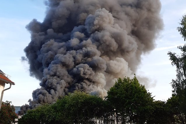 Bild: Brand der Panem Backstube GmbH im Mai 2022