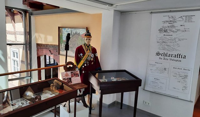 Bild: Exposition zur Geschichte der Schlaraffen in Nordhausen im Museum Flohburg