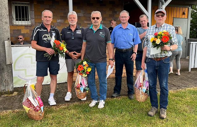 Bild: Auszeichnungen : v.l.n.r Gerhard Becker, Gert St&ouml;rmer, Ingo Junge, Frank Seiler, Carsten Schneppe, Karl Heinz Kohl 