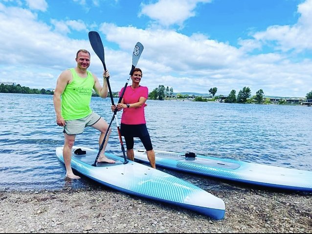Bild: Vereinsgr&uuml;nder und Trainer: die Sportlehrer Christoph Keil und Susanne Ritscher