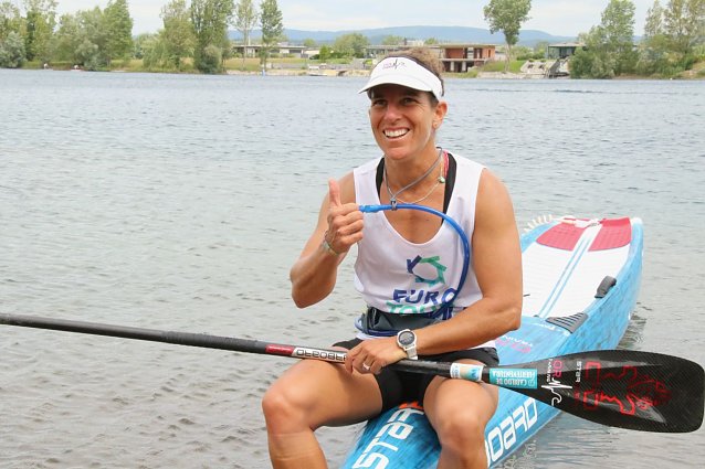Bild: Esperanza Barreras machte auf dem Sundh&auml;user See das Rennen bei den Damen