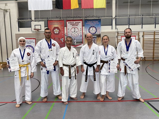 Bild: v.l.n.r.: Das Nordh&auml;user-Team - Hanan Khoshnaw, Kevin Freyberg, Tamayose Hidemi, Frank Pelny, Heike Prophet, Robert Zinecker