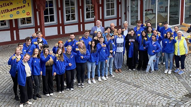 Bild: Jugendliche aus drei Nationen treffen sich in der Rothleimm&uuml;hle